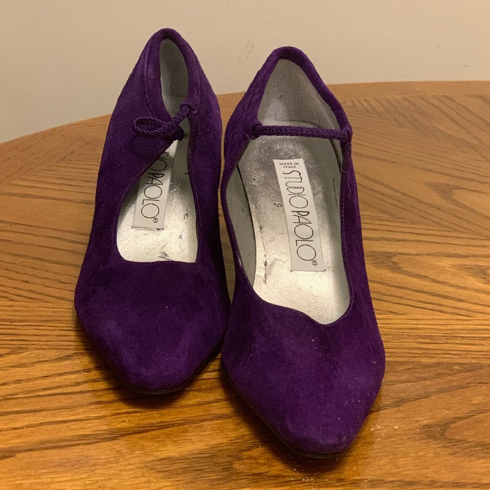 Studio Paolo Purple Suede Pumps